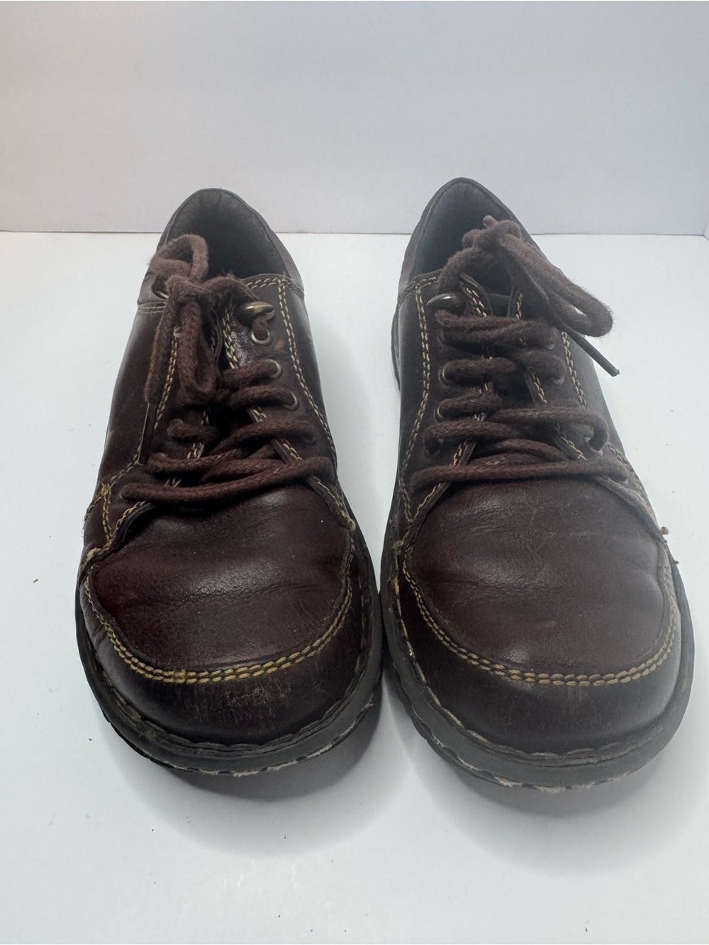Born Brown Leather Oxfords Women's Size 6.5